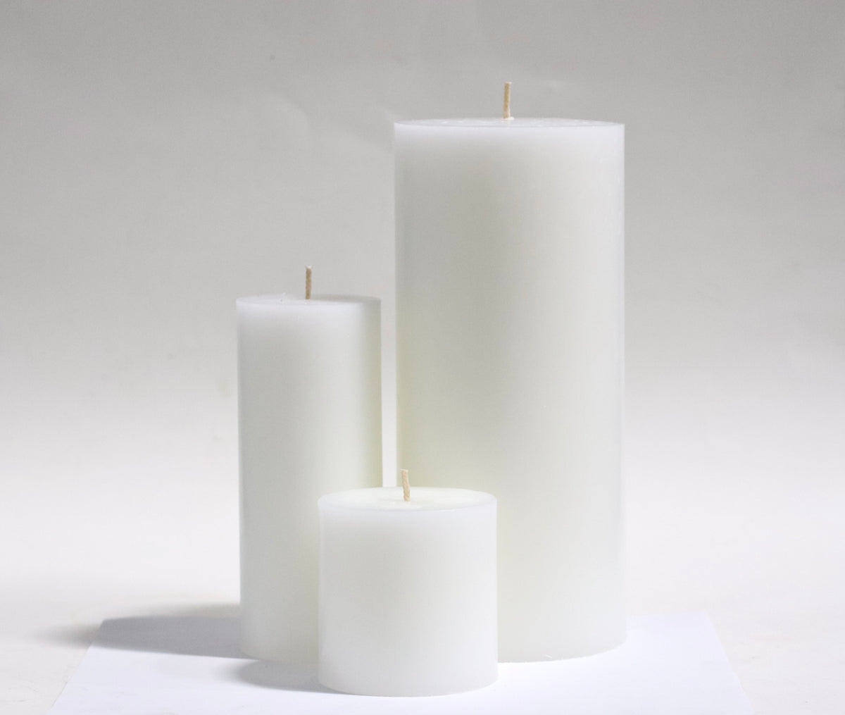 White Pillar Candle