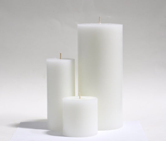 White Pillar Candle